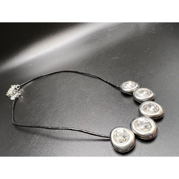 Chico's Crystal Circle Necklace - Picture 2 of 5